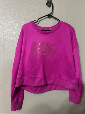 Love & Sports Fuchsia Crewneck Sweatshirt